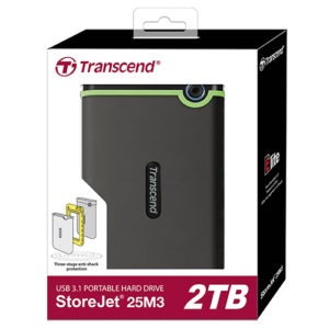 Transcend StoreJet® 25M3S 2TB External HardDisk